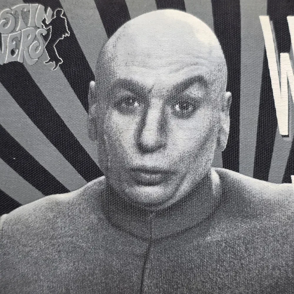 1999 Austin Powers Dr Evil Throw Pillow Rare Quote Movie Collectible